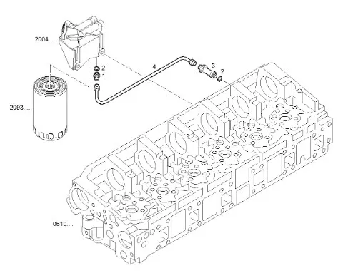500352453 - Трубка топл. фильтрГБЦ ДВС Cursor13 T9.505/St., CR